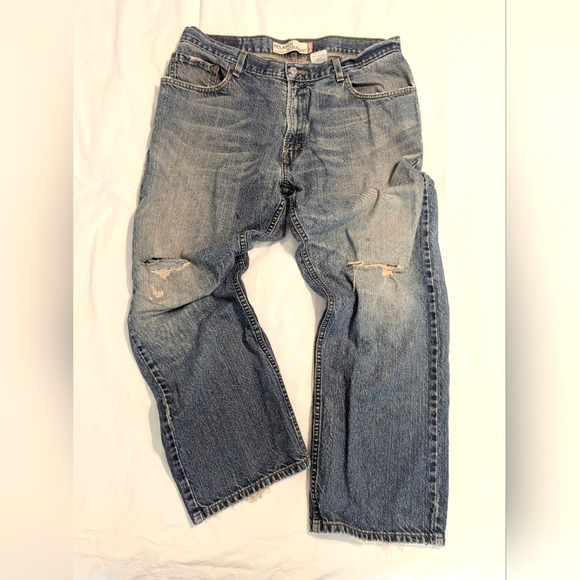 Levi's Other - Levi's 559 Relaxed Straight Distressed Medium Wash Mens Jeans 36 x 30